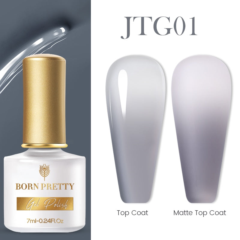 BORN PRETTY Milky Pink Quick Extension Gel Nail Polish Rubber Base Gel Camouflage Color Coat Semi Permanent Nails Art Gels 7ml