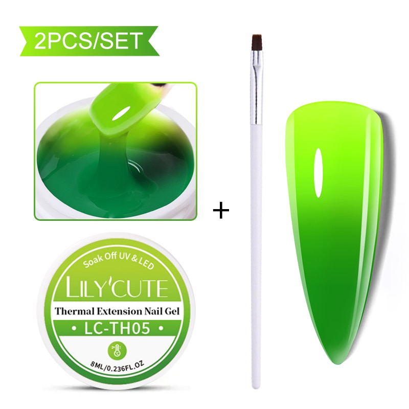 LILYCUTE 5ml Quick Extension Gel Construct Hard Gel Semi Permanent UV LED UV Gel Nail Art Design Faux Ongles Nails Accesorios