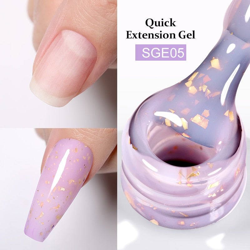 BORN PRETTY Milky Pink Quick Extension Gel Nail Polish Rubber Base Gel Camouflage Color Coat Semi Permanent Nails Art Gels 7ml