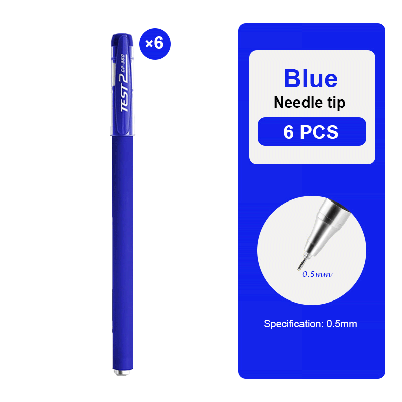 30PCS Gel Pen Set School supplies Black Blue Red ink Color 0.5mm Ballpoint pen Kawaii pen Students School Office Stationery