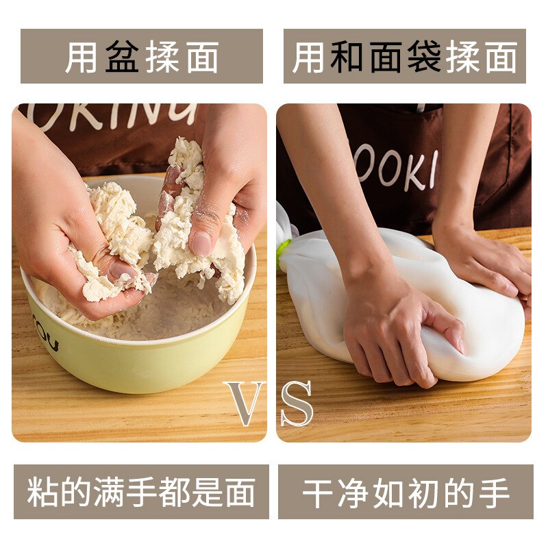 A2892 Silicone Knead Dough Bag Dough Kneading Bag Baking Bag Freshness Protection Package