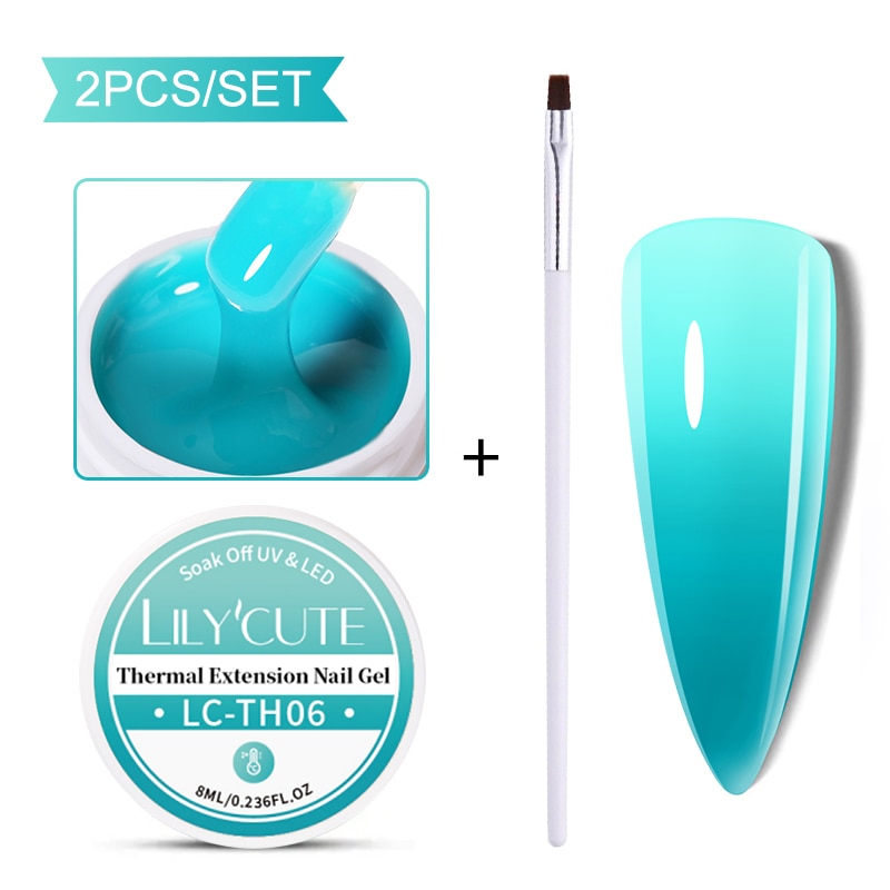 LILYCUTE 5ml Quick Extension Gel Construct Hard Gel Semi Permanent UV LED UV Gel Nail Art Design Faux Ongles Nails Accesorios