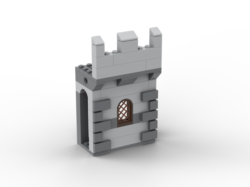 Medieval Castle Wall Model Building Blocks Ancient Military Siege Weapons Tent Watchtower Chariot Bonfire Carriage Bricks Toys