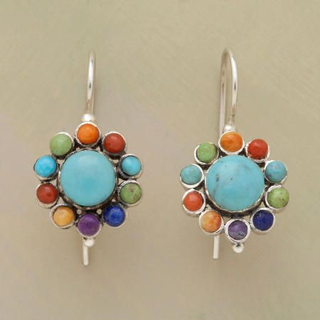 Vintage Ethnic Flower Drop Hanging Earring for Women Tredn Fashion Lovely Ear Pendant Dangle Earrings Jewelry Accessories