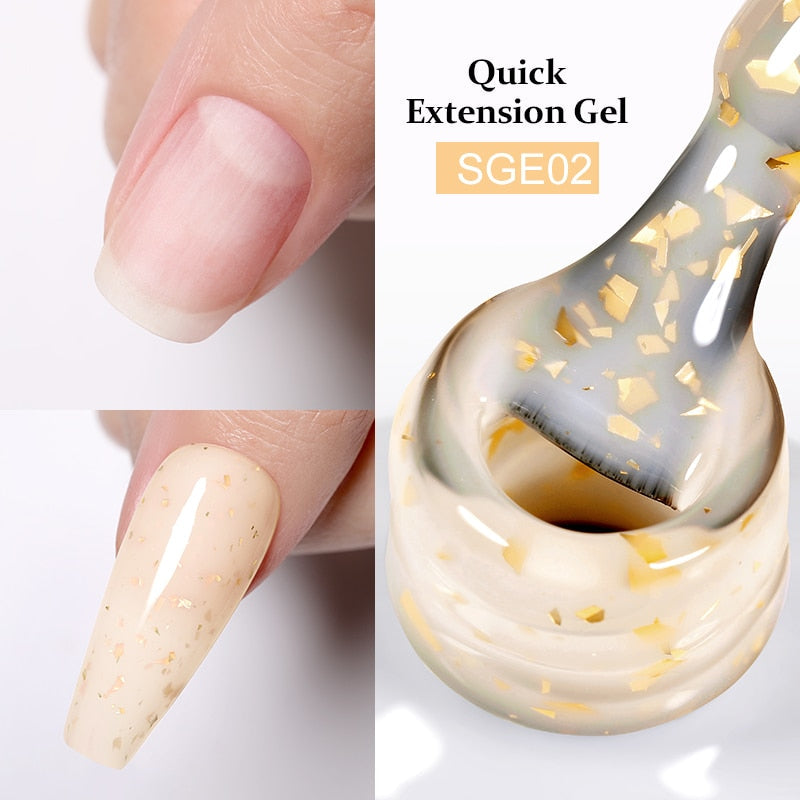 BORN PRETTY Milky Pink Quick Extension Gel Nail Polish Rubber Base Gel Camouflage Color Coat Semi Permanent Nails Art Gels 7ml