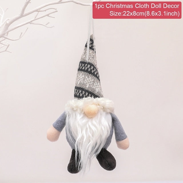 Christmas Doll Ornaments Merry Christmas Decorations For Home Table Decor Xmas Gift 2023 Navidad Happy New Year Decor 2023 Noel