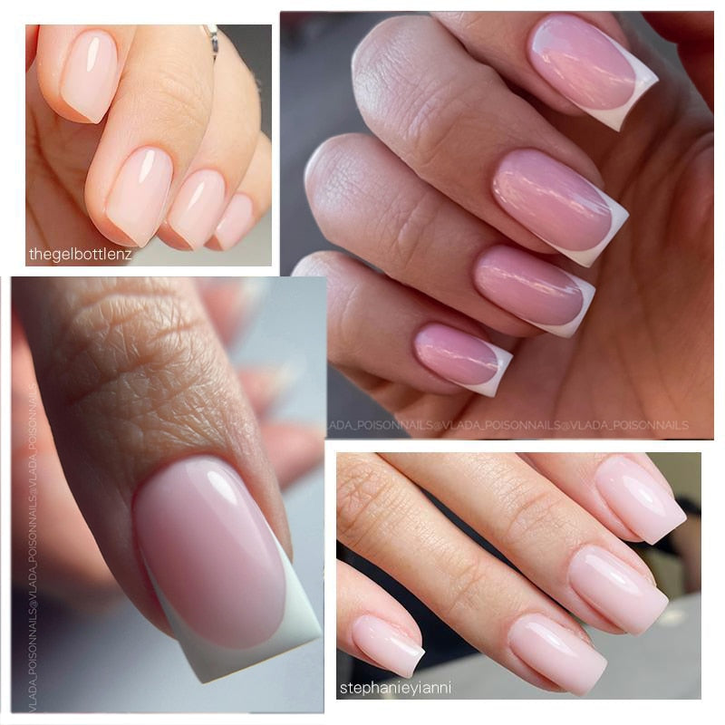 BORN PRETTY Milky Pink Quick Extension Gel Nail Polish Rubber Base Gel Camouflage Color Coat Semi Permanent Nails Art Gels 7ml