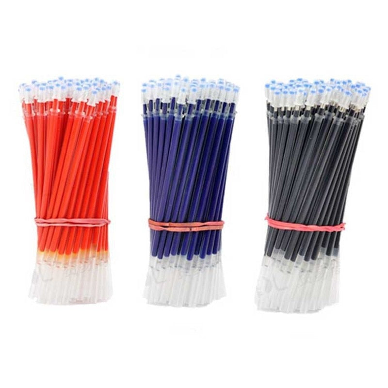 30PCS Gel Pen Set School supplies Black Blue Red ink Color 0.5mm Ballpoint pen Kawaii pen Students School Office Stationery