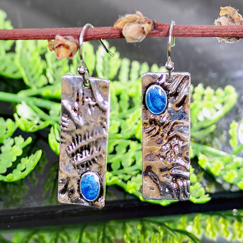 Vintage Ethnic Flower Drop Hanging Earring for Women Tredn Fashion Lovely Ear Pendant Dangle Earrings Jewelry Accessories