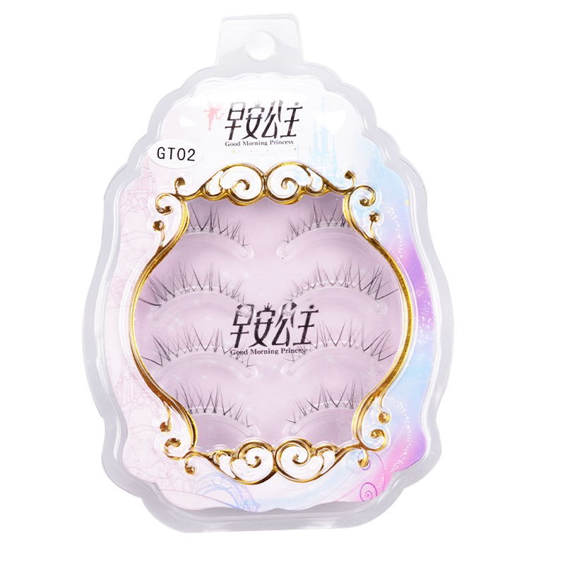 4pairs Natural False Eyelashes Thin Band Hand Made Short Lighter Eyelash Cosplay Korean Fashion Wispy Extension Makeup Tools
