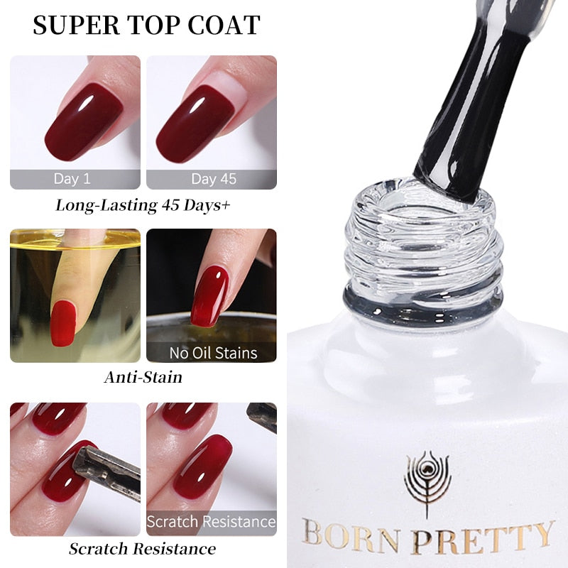 BORN PRETTY Milky Pink Quick Extension Gel Nail Polish Rubber Base Gel Camouflage Color Coat Semi Permanent Nails Art Gels 7ml