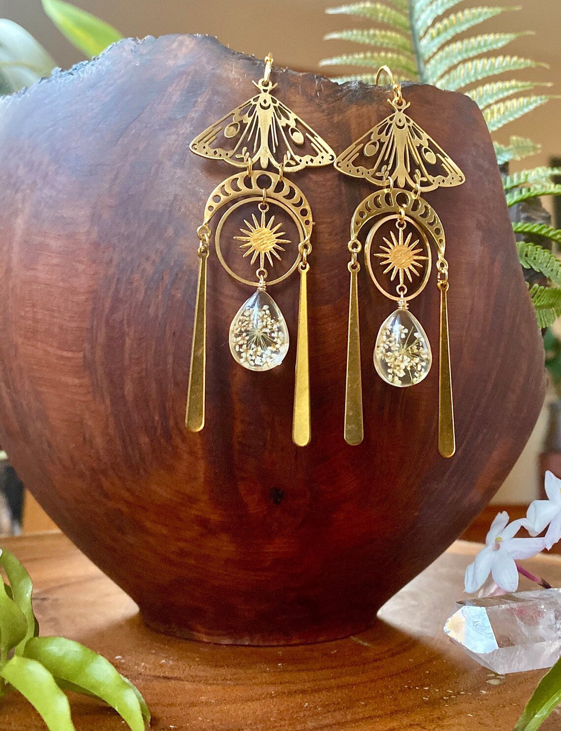 Moth Charm Gold Plated Earrings For Women Girls Boho Jewelry Accessories Hollow Butterfly Pendants Ear Hooks Beautiful Earring