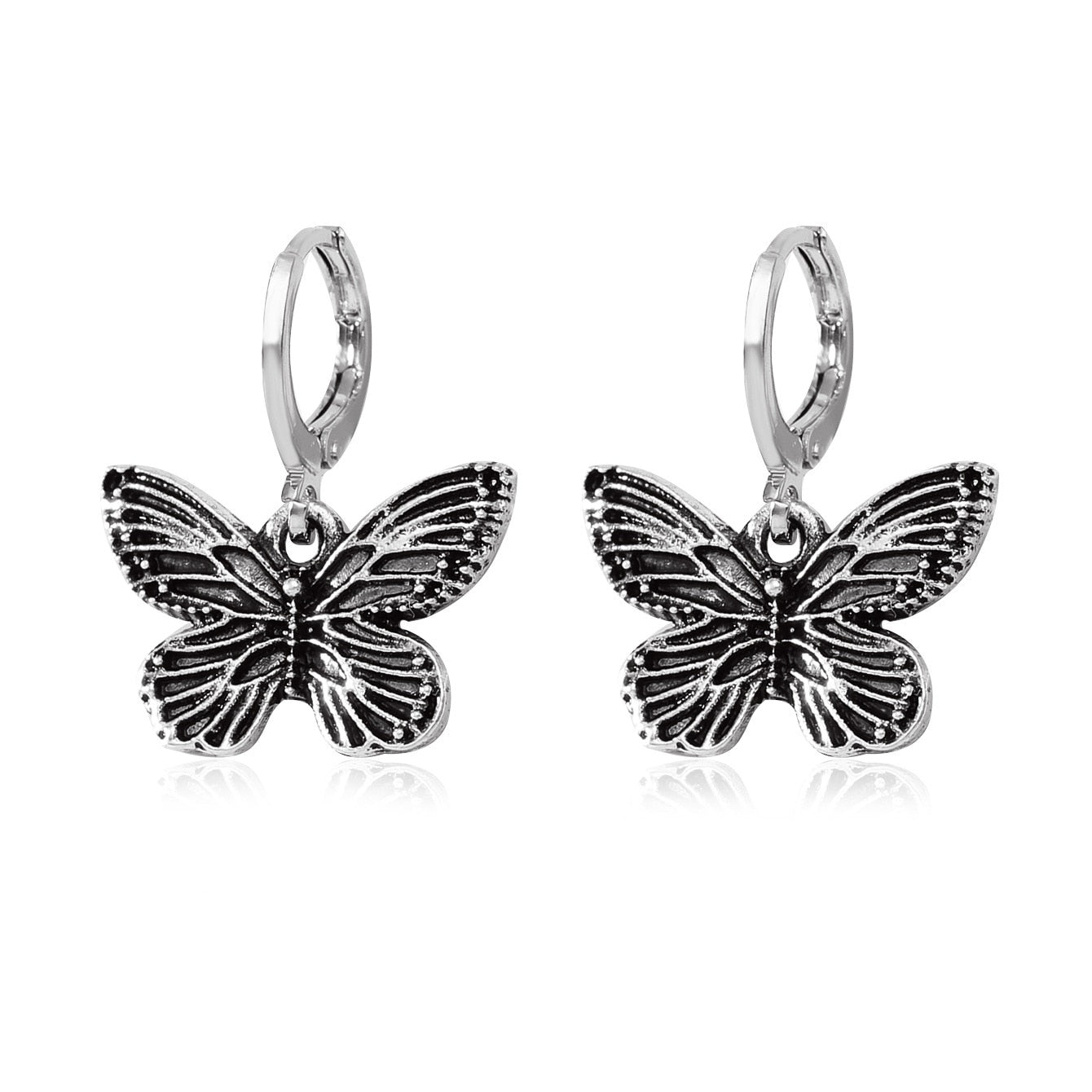 Vintage Ethnic Flower Drop Hanging Earring for Women Tredn Fashion Lovely Ear Pendant Dangle Earrings Jewelry Accessories