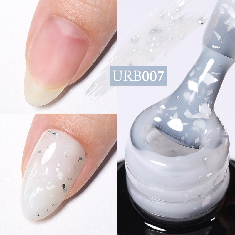 UR SUGAR 7ml Gold Glitter Gel Nail Polish Platinum Shining Mineral Sequins Soak Off UV LED Gel Nail Semi Permanent Manicure
