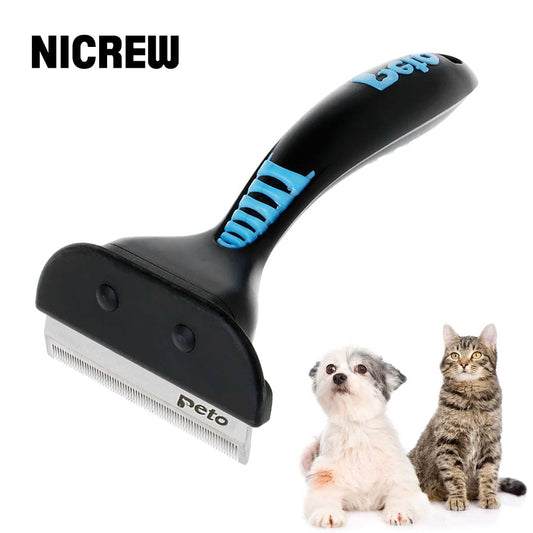 NICREW Pet Comb for Cat Hair Deshedding Comb Pet Cat Brush Dog Grooming Tools Hair Removal Comb for Cats Dogs Deshedding Brush
