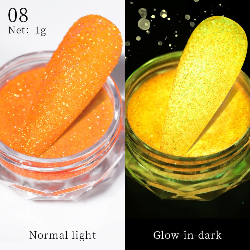 1Box Nail Mirror Glitter Powder Metallic Colorful Dust Metal Effect Nail Glitter Gold Nail Art UV Gel Polish Chrome Flakes Dust