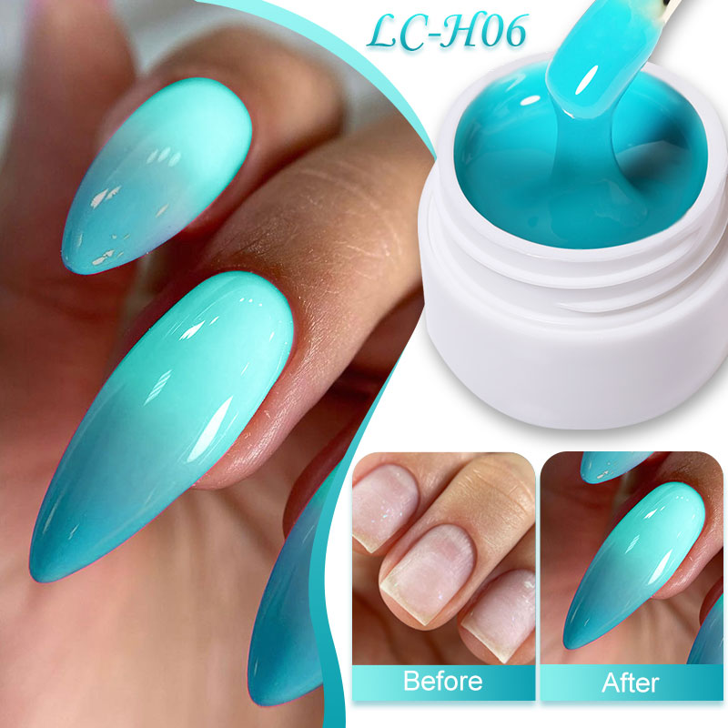 LILYCUTE 5ml Quick Extension Gel Construct Hard Gel Semi Permanent UV LED UV Gel Nail Art Design Faux Ongles Nails Accesorios