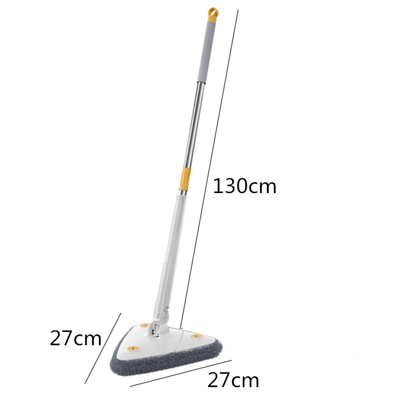 NEW Extended Triangle Mop 360 Twist Squeeze Wringing XType Window Glass Toilet Bathrrom Floor Household Cleaning Ceiling Dusting