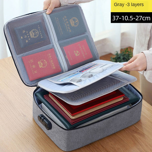 Document Storage Bag Organizer Desk Stationery Women Travel Files Card Folder Holder Tool Case Handbag Home Office Accessories