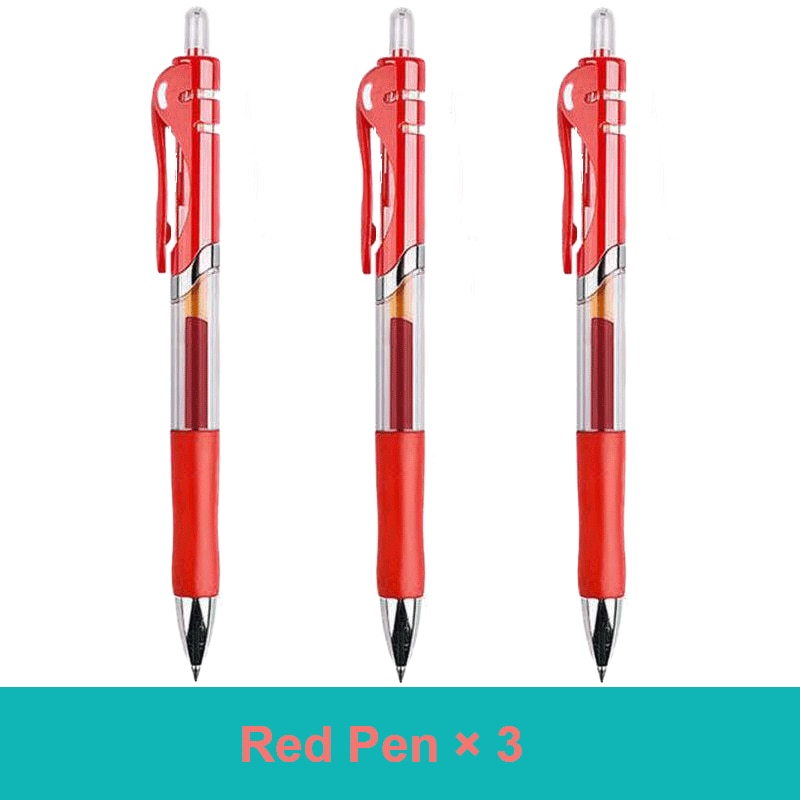 30PCS Gel Pen Set School supplies Black Blue Red ink Color 0.5mm Ballpoint pen Kawaii pen Students School Office Stationery