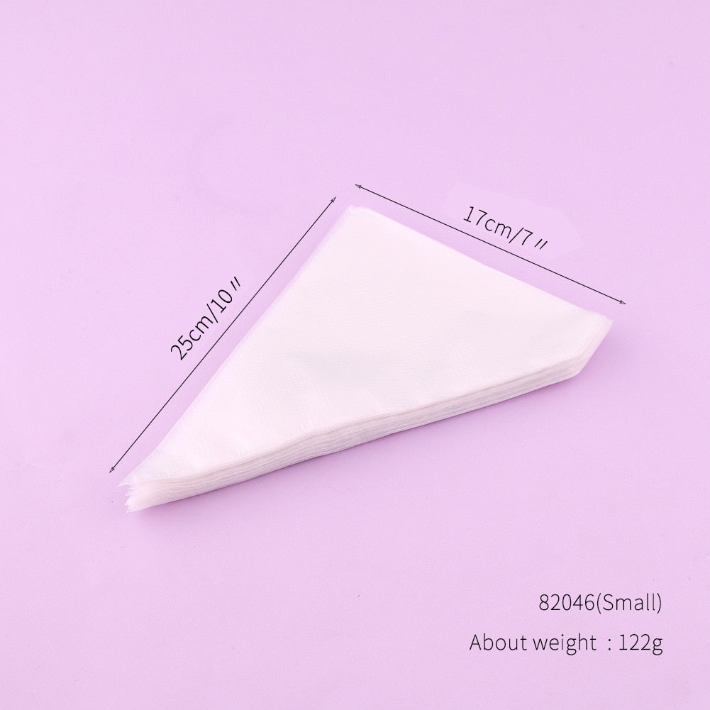 100/50/20pcs Disposable Pastry Bags Cake Cream Piping Bag for Cake Design Decorating Tools Kitchen Baking Accessories