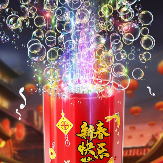 Firework-Shape Bubble Maker Bubble Machine Music Party Bubble Maker For Kids Handheld Giant Bubble Maker Wand 2023