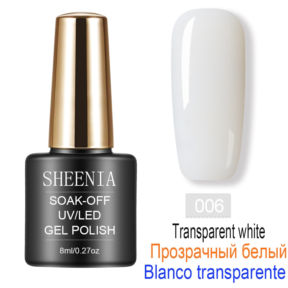 UV Gel Varnish Nail Polish Set For Manicure Gellak Semi Permanent Hybrid Nails Art Off Prime White Gel Nail Polish Top Coat