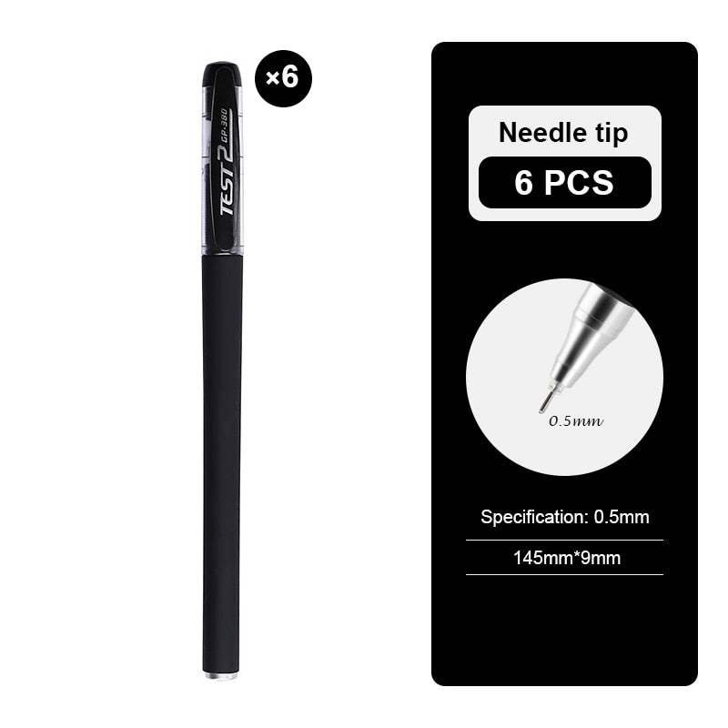 30PCS Gel Pen Set School supplies Black Blue Red ink Color 0.5mm Ballpoint pen Kawaii pen Students School Office Stationery