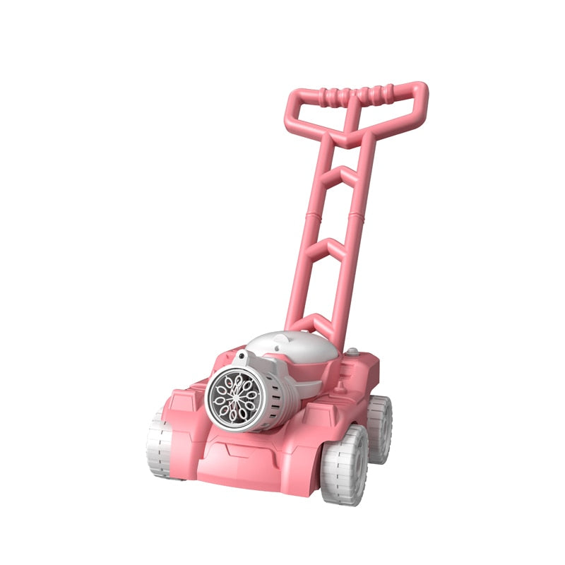 Automatic Lawn Mower Bubble Machine Weeder Soap Maker Blower Baby Activity Walker for Outdoor Kids Toys For Children Gift Boys