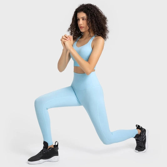 2023 NWT Women Sports Stretch Legging Yoga High Elastic Solid Skinny Capris Leggings Free Shipping