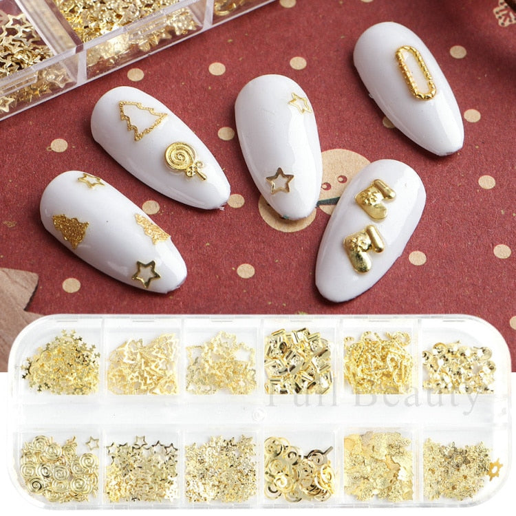 Iridescent Mixed Hexagon Nail Glitter Sequins Holo Flakes Nail Art Powder Gel Polish Paillette Manicure Accessories LADJ01-12-2