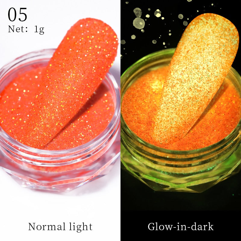 1Box Nail Mirror Glitter Powder Metallic Colorful Dust Metal Effect Nail Glitter Gold Nail Art UV Gel Polish Chrome Flakes Dust