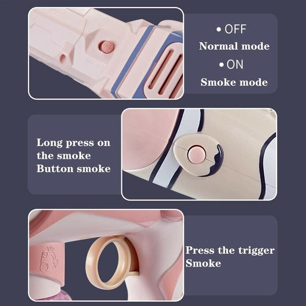 Elastic Smog Bubble Machine Smoke Magic Bubble Machine Electric Automatic Bubble Blower Maker Gun Birthday Gift For Kids