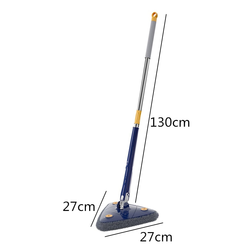 NEW Extended Triangle Mop 360 Twist Squeeze Wringing XType Window Glass Toilet Bathrrom Floor Household Cleaning Ceiling Dusting