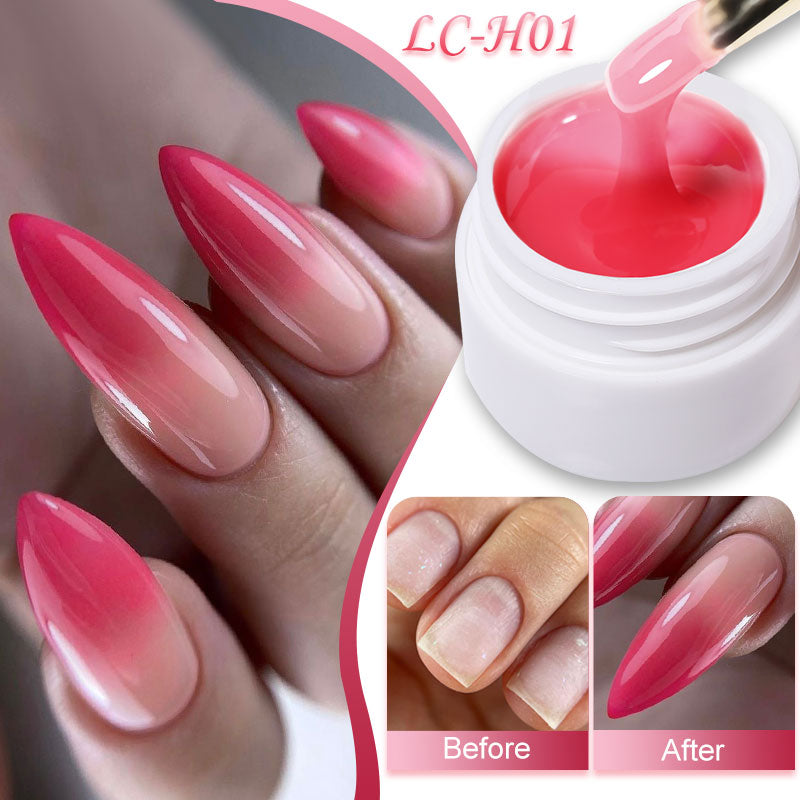 LILYCUTE 5ml Quick Extension Gel Construct Hard Gel Semi Permanent UV LED UV Gel Nail Art Design Faux Ongles Nails Accesorios