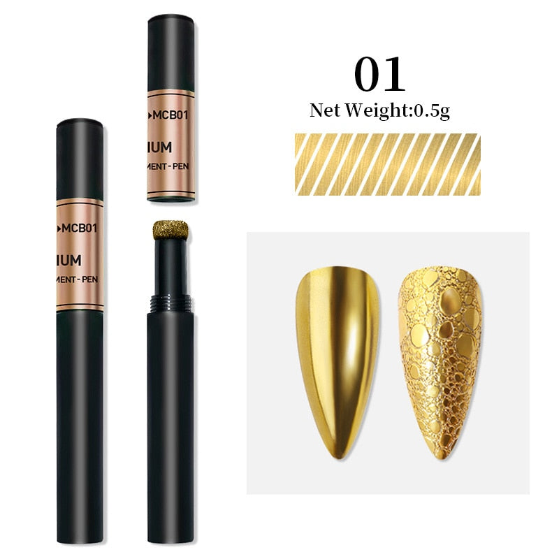 1Box Nail Mirror Glitter Powder Metallic Colorful Dust Metal Effect Nail Glitter Gold Nail Art UV Gel Polish Chrome Flakes Dust