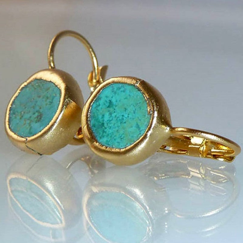 Vintage Ethnic Flower Drop Hanging Earring for Women Tredn Fashion Lovely Ear Pendant Dangle Earrings Jewelry Accessories