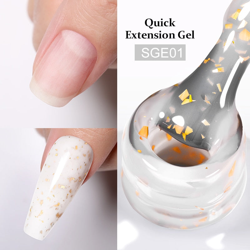 BORN PRETTY Milky Pink Quick Extension Gel Nail Polish Rubber Base Gel Camouflage Color Coat Semi Permanent Nails Art Gels 7ml