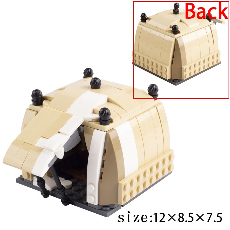 Medieval Castle Wall Model Building Blocks Ancient Military Siege Weapons Tent Watchtower Chariot Bonfire Carriage Bricks Toys