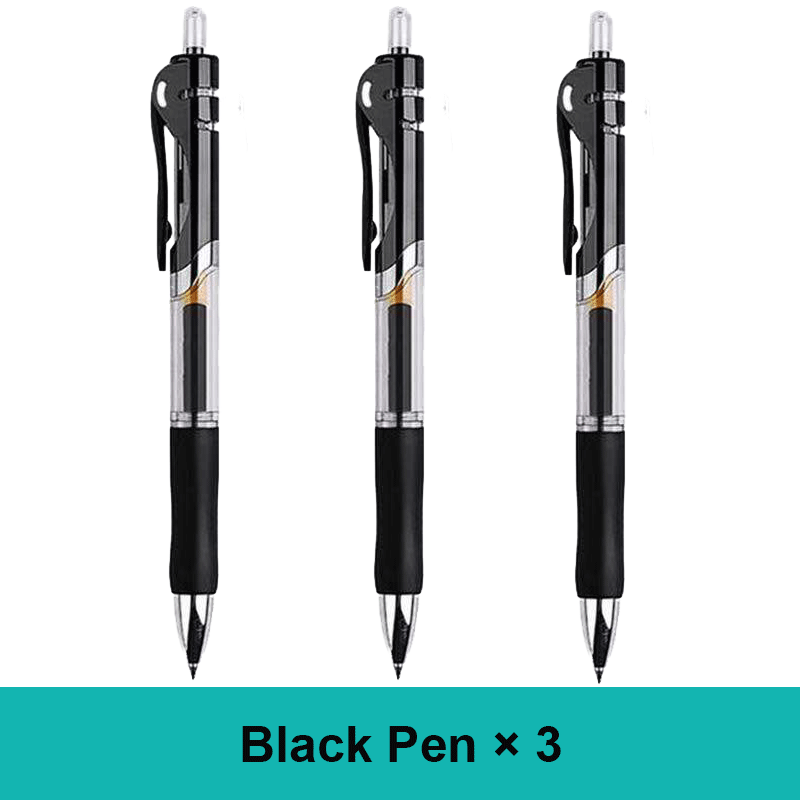 30PCS Gel Pen Set School supplies Black Blue Red ink Color 0.5mm Ballpoint pen Kawaii pen Students School Office Stationery