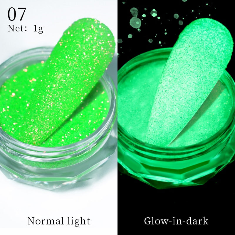 1Box Nail Mirror Glitter Powder Metallic Colorful Dust Metal Effect Nail Glitter Gold Nail Art UV Gel Polish Chrome Flakes Dust