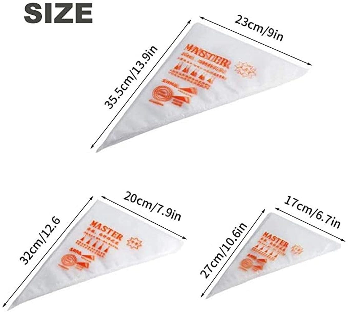100/50/20pcs Disposable Pastry Bags Cake Cream Piping Bag for Cake Design Decorating Tools Kitchen Baking Accessories