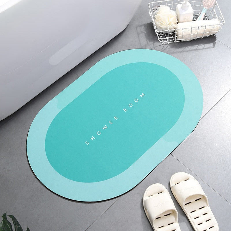 Super Absorbent Bath Mat Instant Drying Mat Bathroom Rug Non-slip Entrance Doormat Nappa Skin Floor Mat Toilet Carpet Home Decor