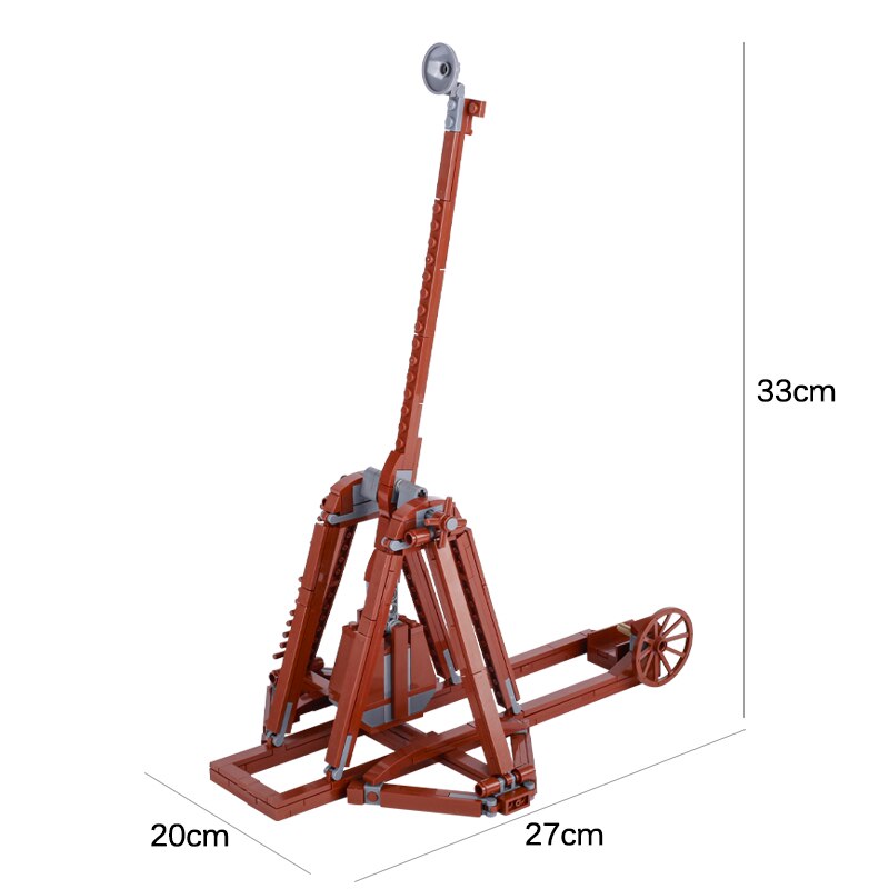 Medieval Castle Wall Model Building Blocks Ancient Military Siege Weapons Tent Watchtower Chariot Bonfire Carriage Bricks Toys