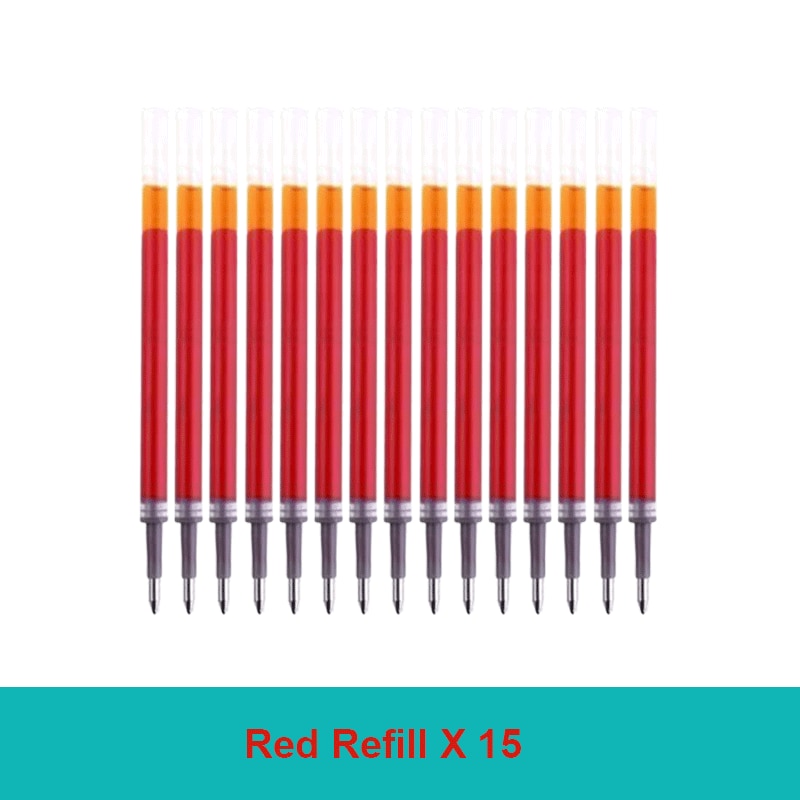 30PCS Gel Pen Set School supplies Black Blue Red ink Color 0.5mm Ballpoint pen Kawaii pen Students School Office Stationery