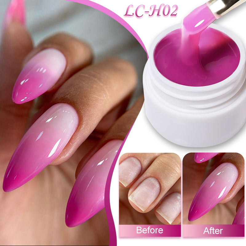 LILYCUTE 5ml Quick Extension Gel Construct Hard Gel Semi Permanent UV LED UV Gel Nail Art Design Faux Ongles Nails Accesorios