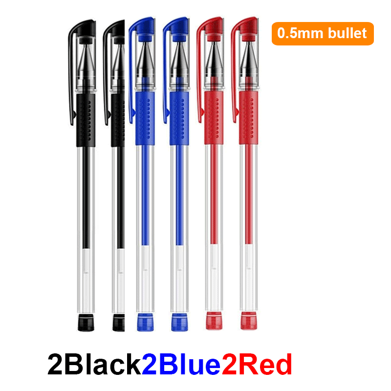 30PCS Gel Pen Set School supplies Black Blue Red ink Color 0.5mm Ballpoint pen Kawaii pen Students School Office Stationery