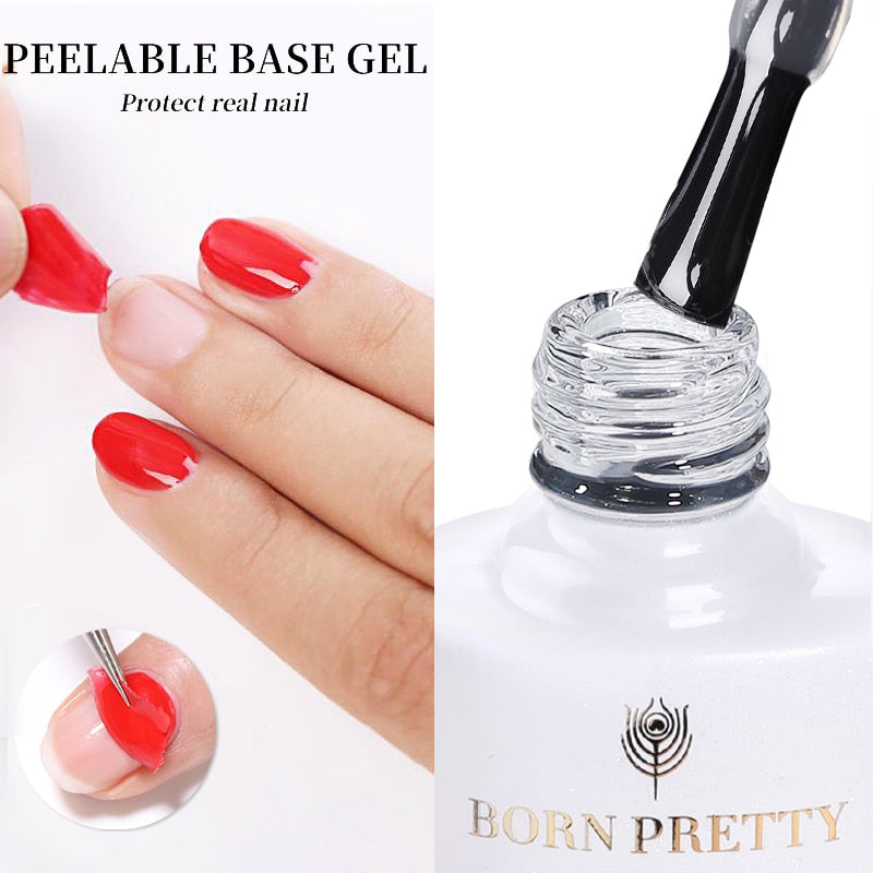 BORN PRETTY Milky Pink Quick Extension Gel Nail Polish Rubber Base Gel Camouflage Color Coat Semi Permanent Nails Art Gels 7ml