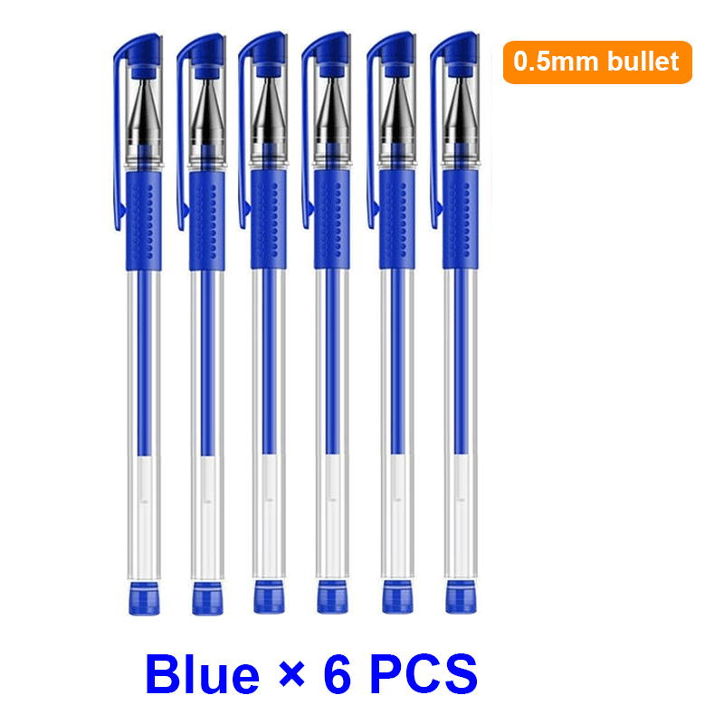 30PCS Gel Pen Set School supplies Black Blue Red ink Color 0.5mm Ballpoint pen Kawaii pen Students School Office Stationery