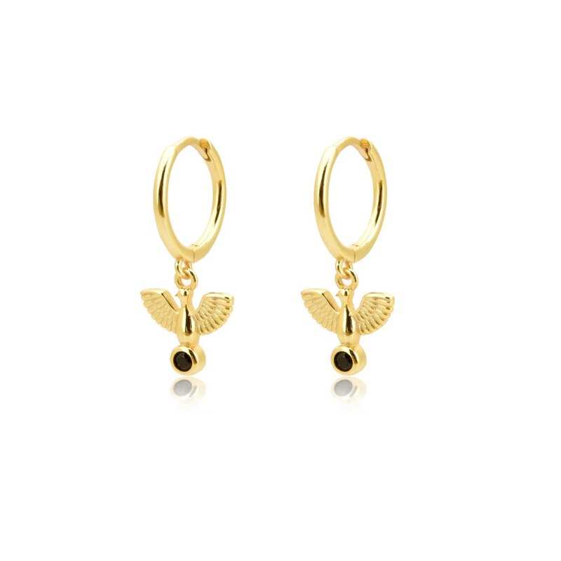 Fashion Hanging earrings Zircon Lightning Short Pendant Drop Ear Ring Ear Bone Sweet Trend Female Jewelry Hoop Earring for Women